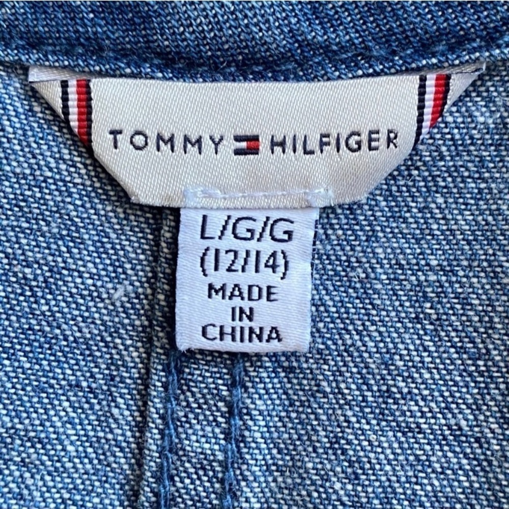 Tommy Hilfiger Romper Chambray Blue Size L 12/14 - Picture 8 of 9